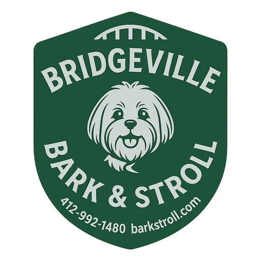 Bark and Stroll shield logo